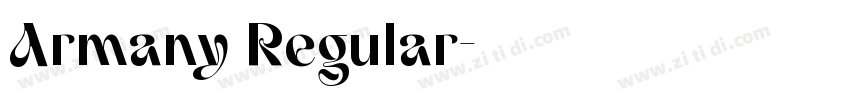 Armany Regular字体转换